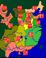 中国地図：三國志